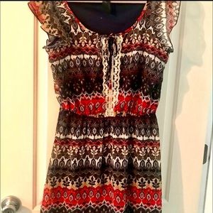 Multicolored light weight dress. Size M